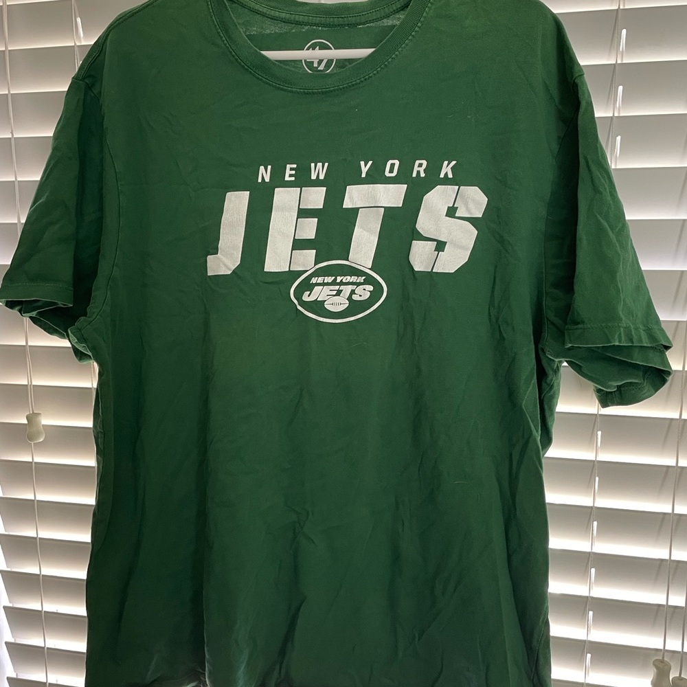 Jets 100% cotton tee. Size 2XL
